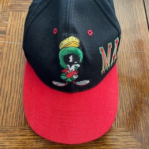 Rare Vtg 1993 Looney Tunes Marvin The Martian SnapBack Hat Cap